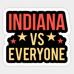 Indiana vs everyone Sticker